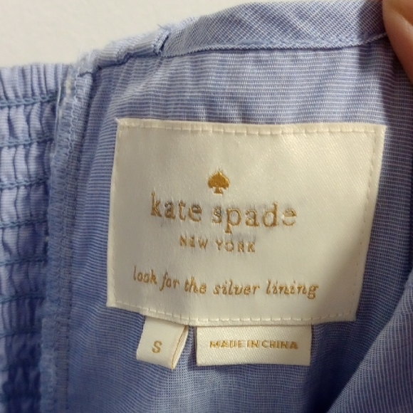 Kate Spade Light Blue Textured Dress - Picture 2 of 3